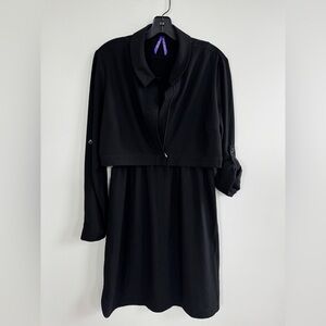 Seraphine Grace Maternity Black Dress with Zip Jacket Size US8